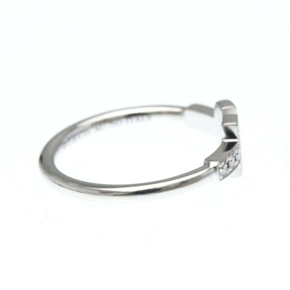 Tiffany T-wire Diamond Ring White Gold (18K) Fashion Diamond Band Ring Silver - Picture 4 of 9